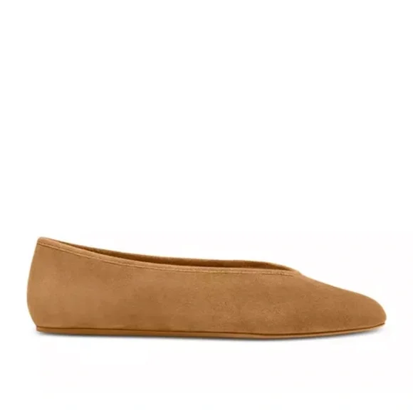 Coach Houston Ballet Flat Suede Coconut NWT - Picture 3 of 8